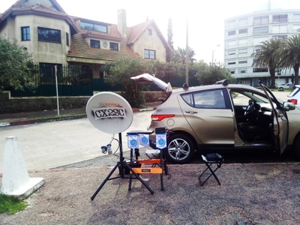 Foto representativa del evento: 1er QSO en Uruguay en 10GHz 2017